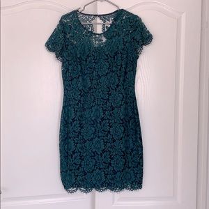 Banana Republic green lace dress